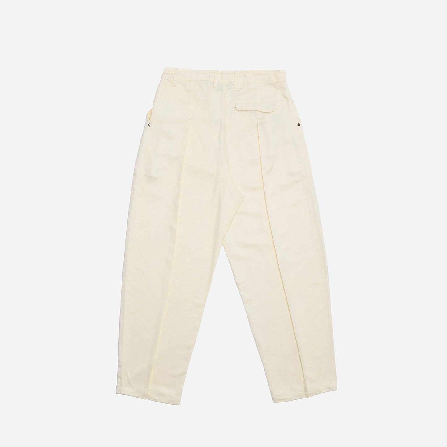 CLIP BAGGY PANT - WHITE