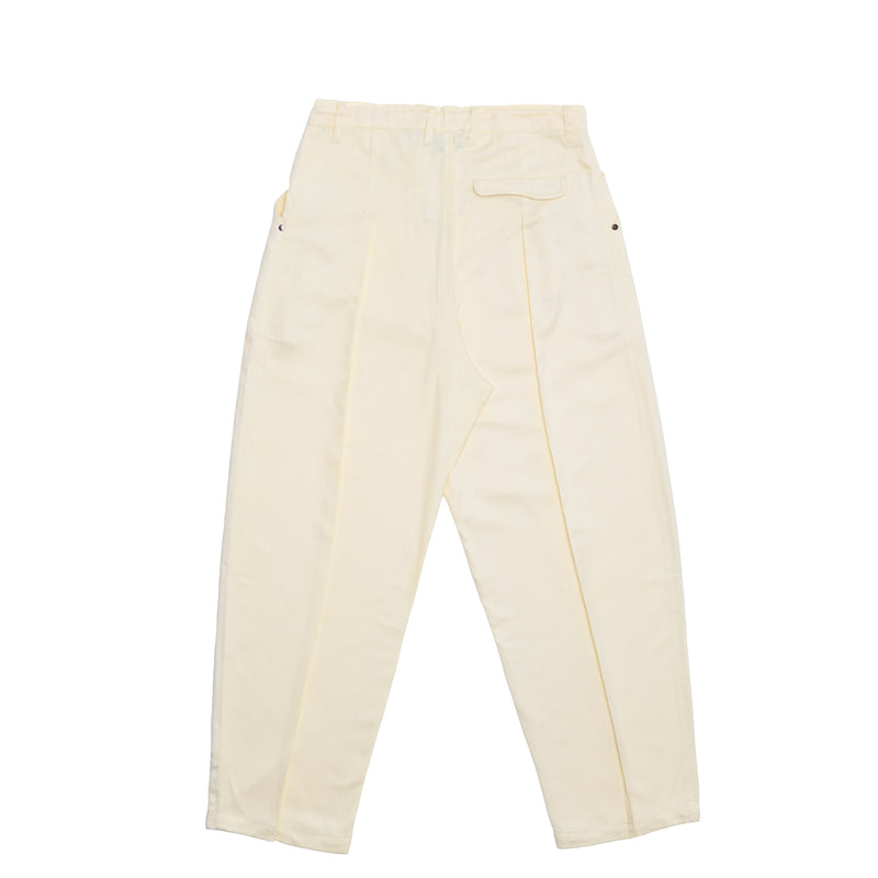 CLIP BAGGY PANT - WHITE