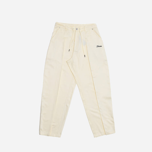 CLIP BAGGY PANT - WHITE