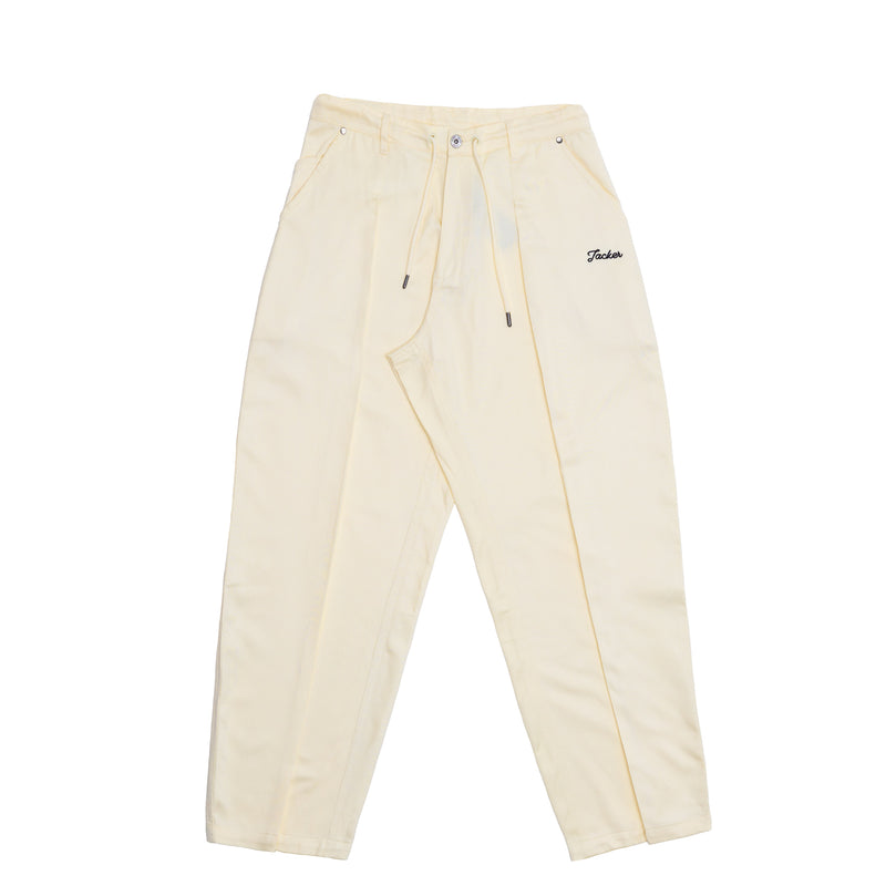 CLIP BAGGY PANT - WHITE