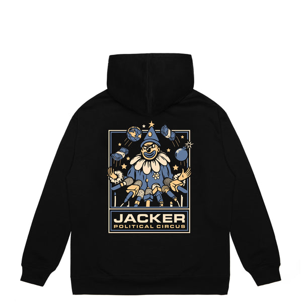 POLITICAL CIRCUS HOODIE - BLACK