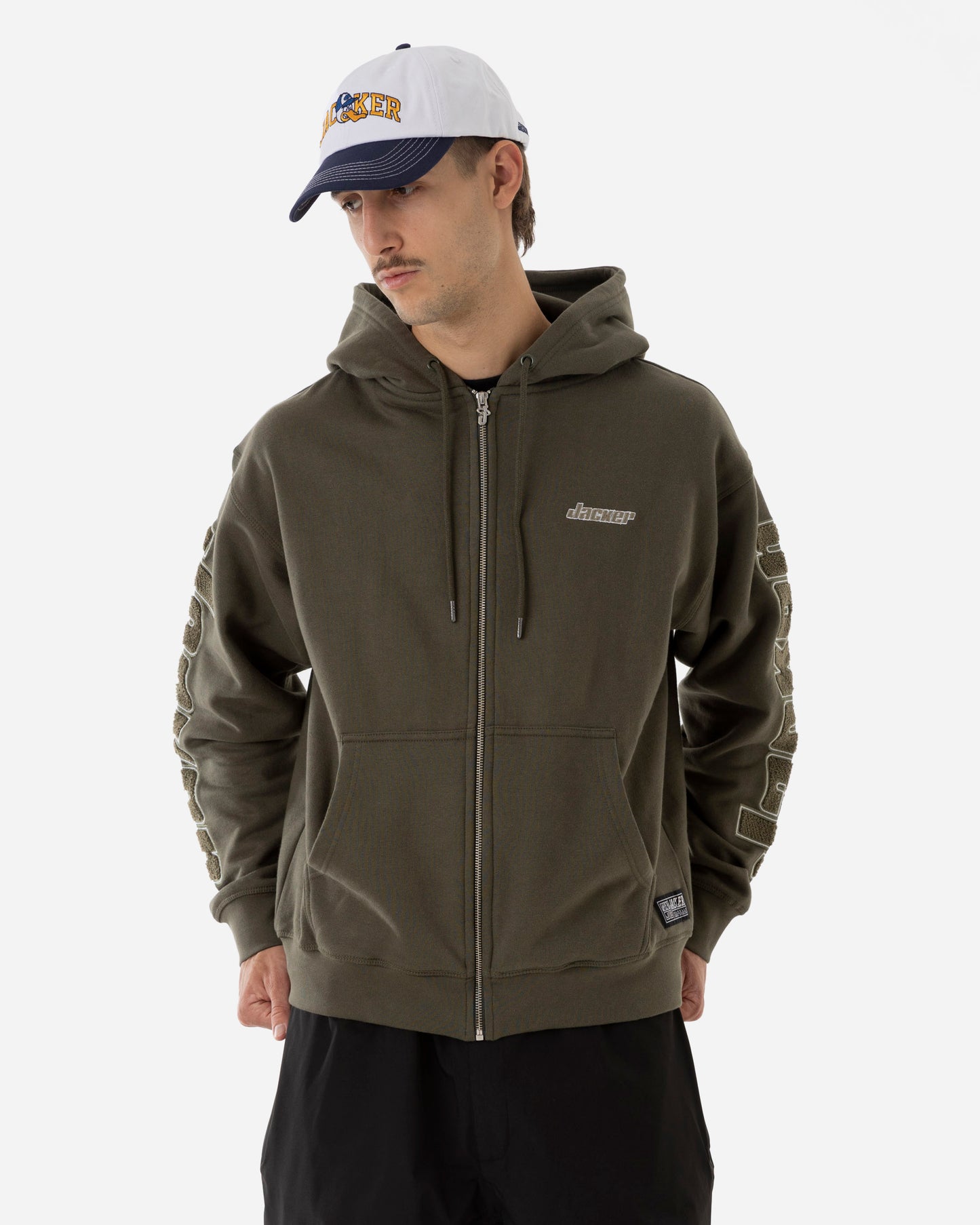 ABSOLEM ZIPPED HOODIE - GREEN