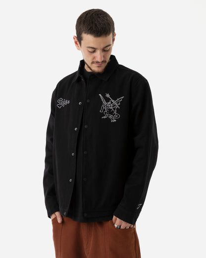 WANTON TWILL JACKET - BLACK