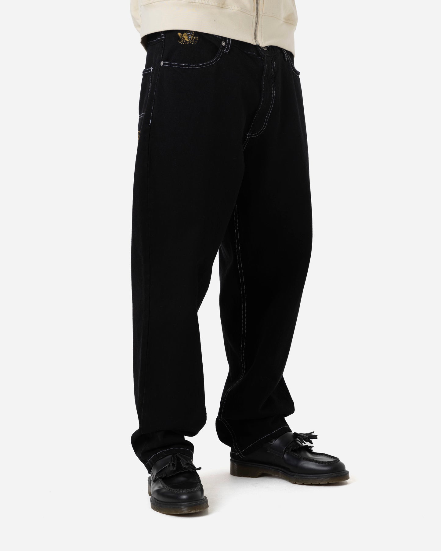 DISTILLERY BAGGY DENIM PANT - BLACK