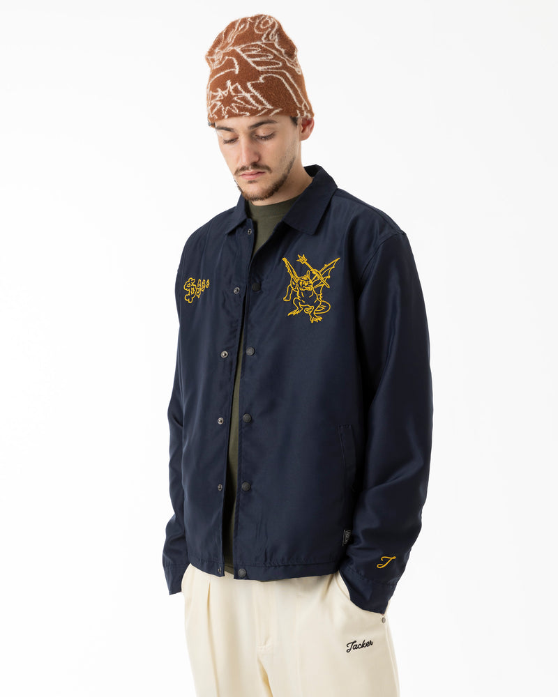 WANTON POLY JACKET - NAVY