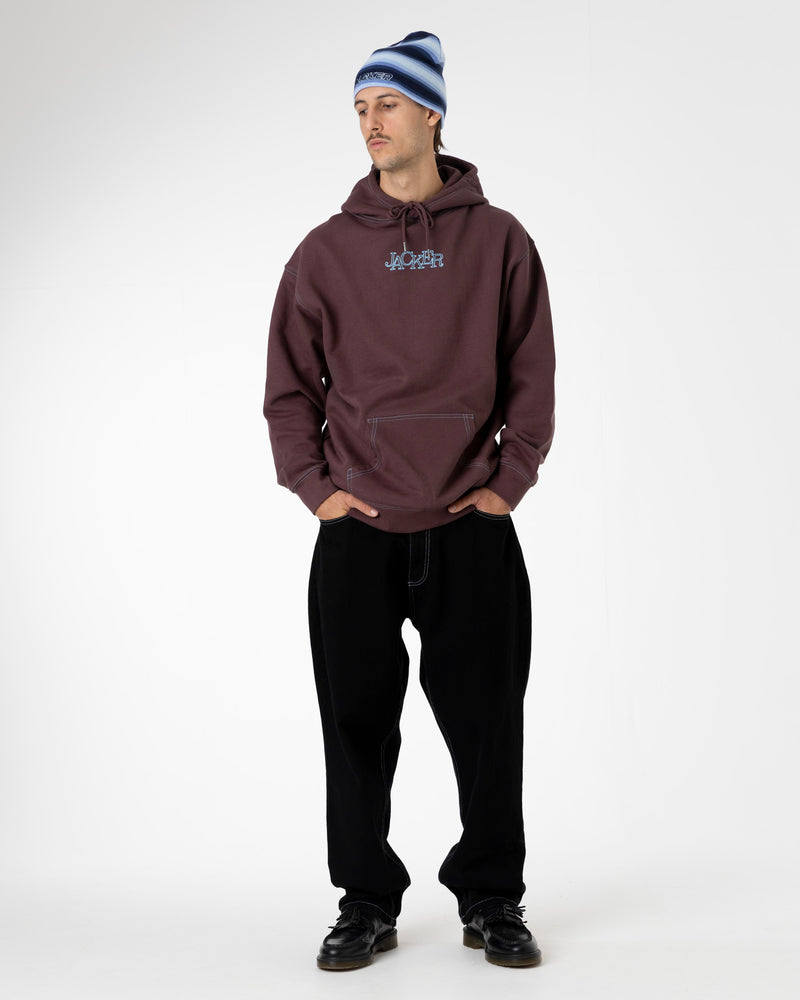 SELECT CONTRAST HOODIE - PURPLE