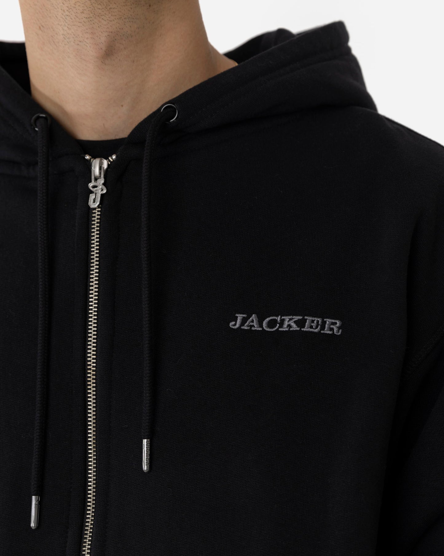 NOTORIOUS ZIPPED HOODIE - BLACK