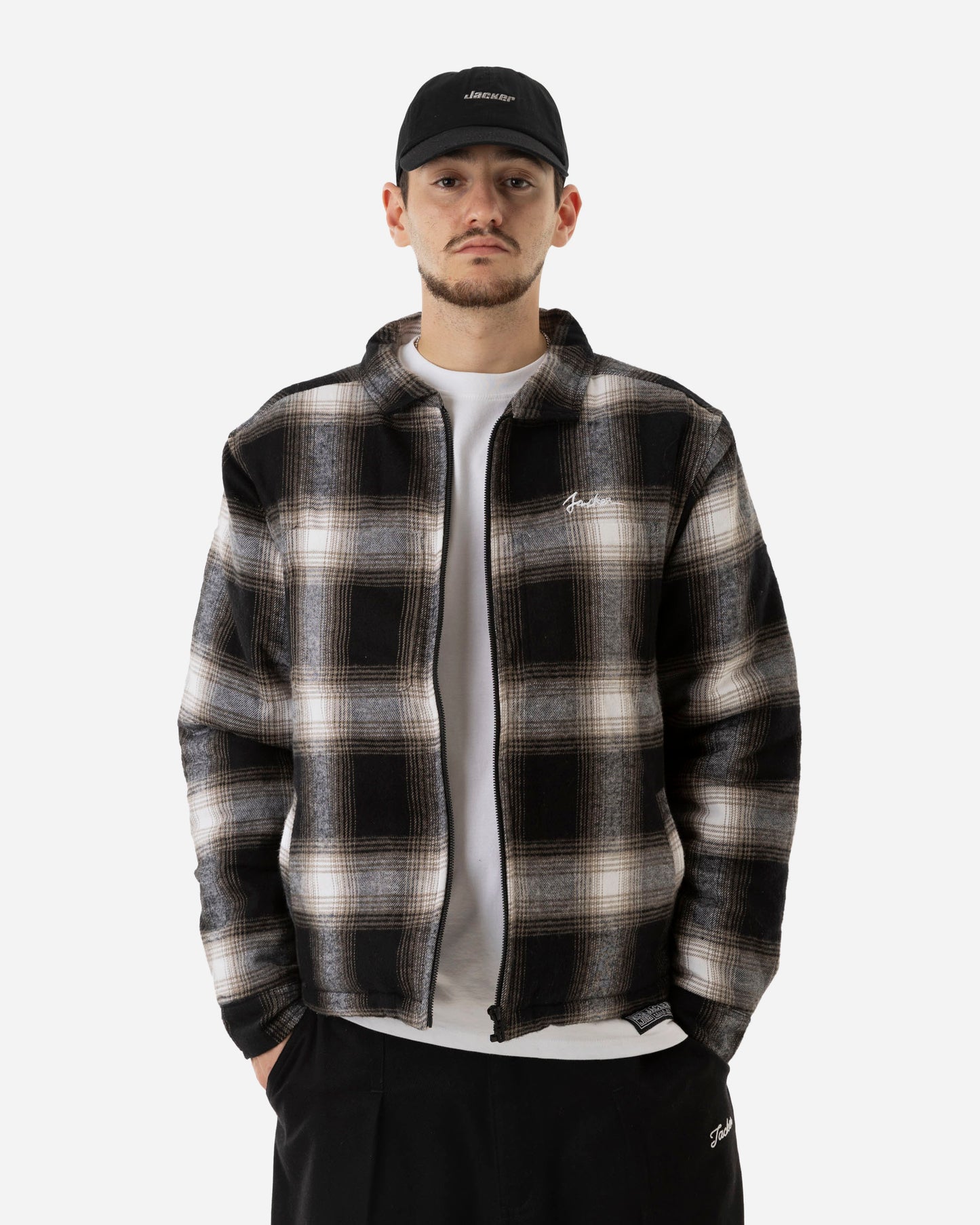 FLOWER TARTAN OVERSHIRT - MULTI