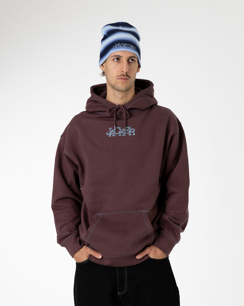 SELECT CONTRAST HOODIE - PURPLE