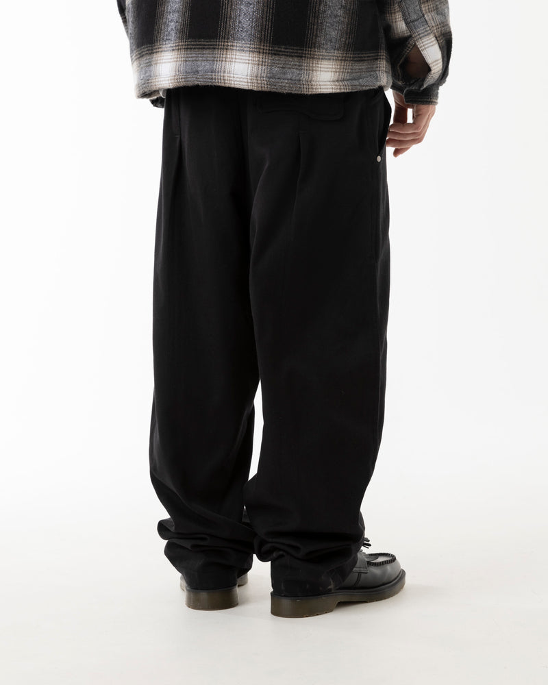 CLIP BAGGY PANT - BLACK