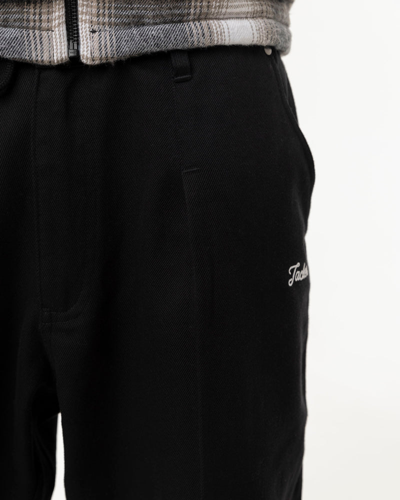 CLIP BAGGY PANT - BLACK