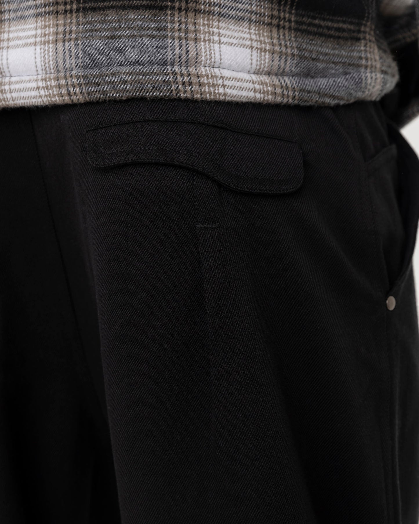 CLIP BAGGY PANT - BLACK