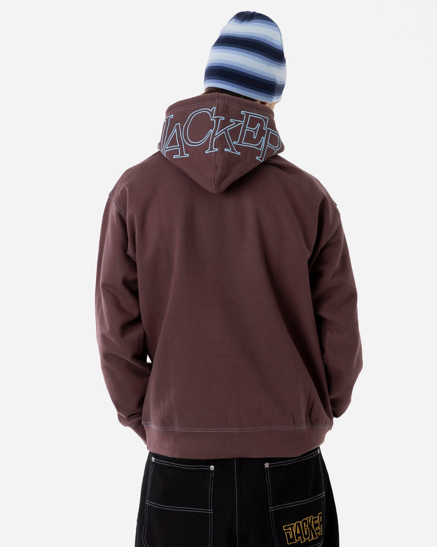 SELECT CONTRAST HOODIE - PURPLE