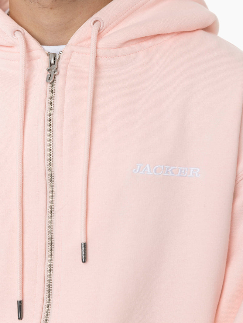 NOTORIOUS ZIPPED HOODIE - PINK