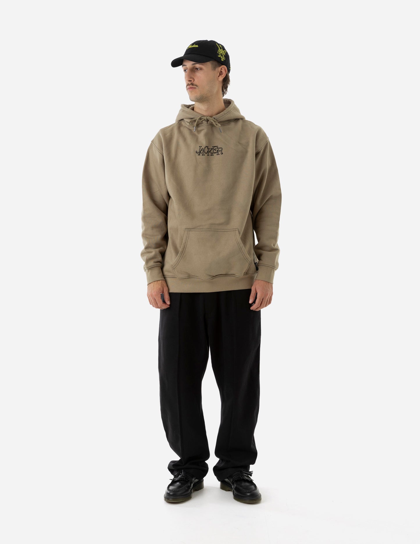 SELECT CONTRAST HOODIE - BEIGE