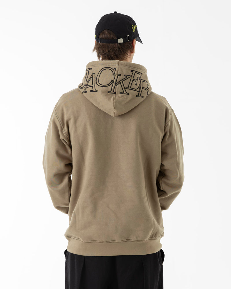 SELECT CONTRAST HOODIE - BEIGE