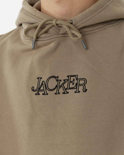 SELECT CONTRAST HOODIE - BEIGE