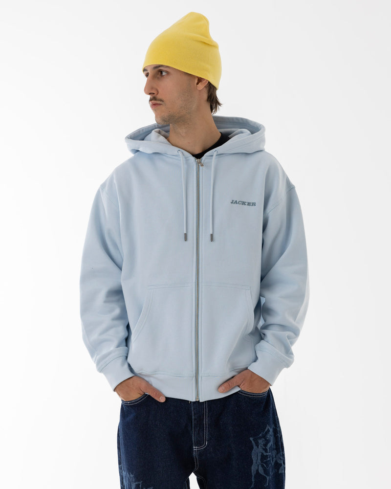 NOTORIOUS ZIPPED HOODIE - BLUE