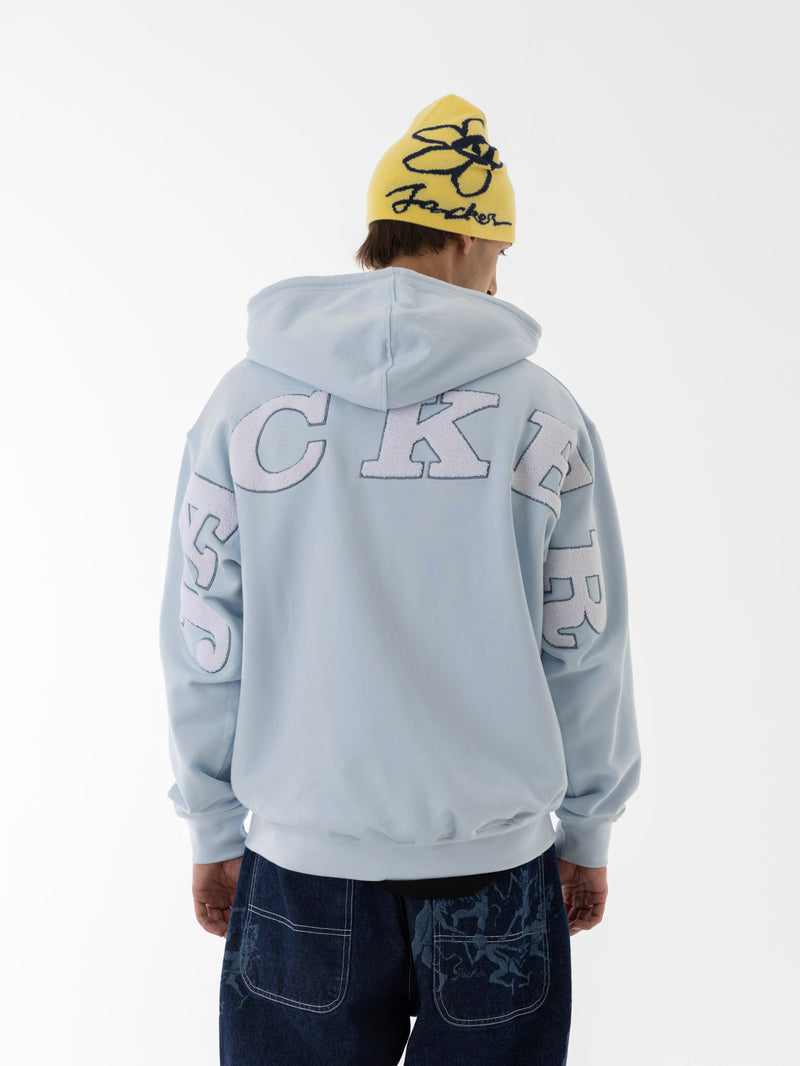 NOTORIOUS ZIPPED HOODIE - BLUE