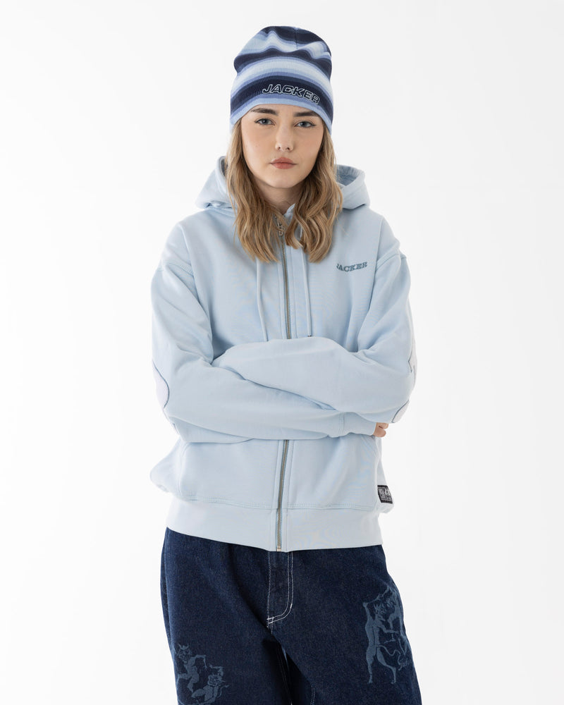 NOTORIOUS ZIPPED HOODIE - BLUE