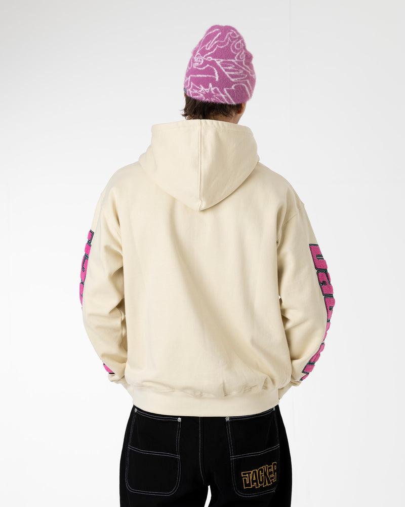 ABSOLEM ZIPPED HOODIE - BEIGE