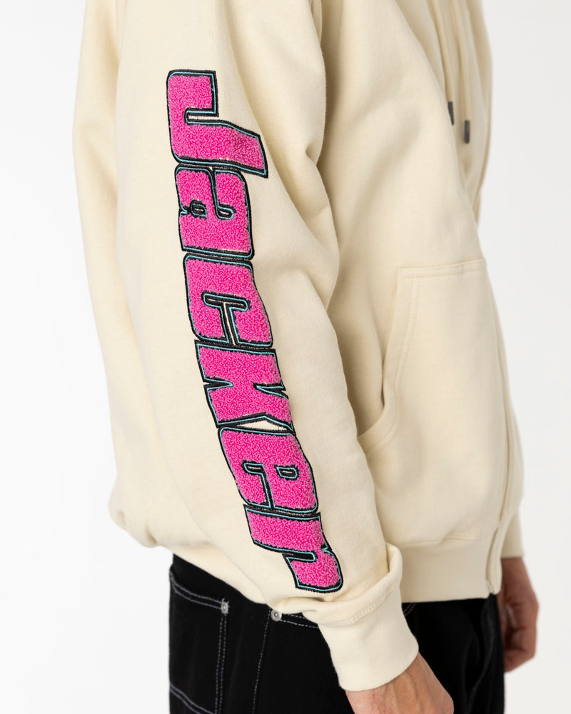 ABSOLEM ZIPPED HOODIE - BEIGE