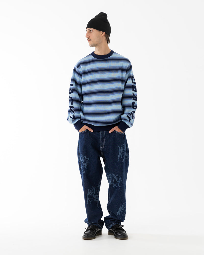 EURO STRIPE KNIT - BLUE