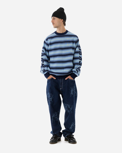 EURO STRIPE KNIT - BLUE