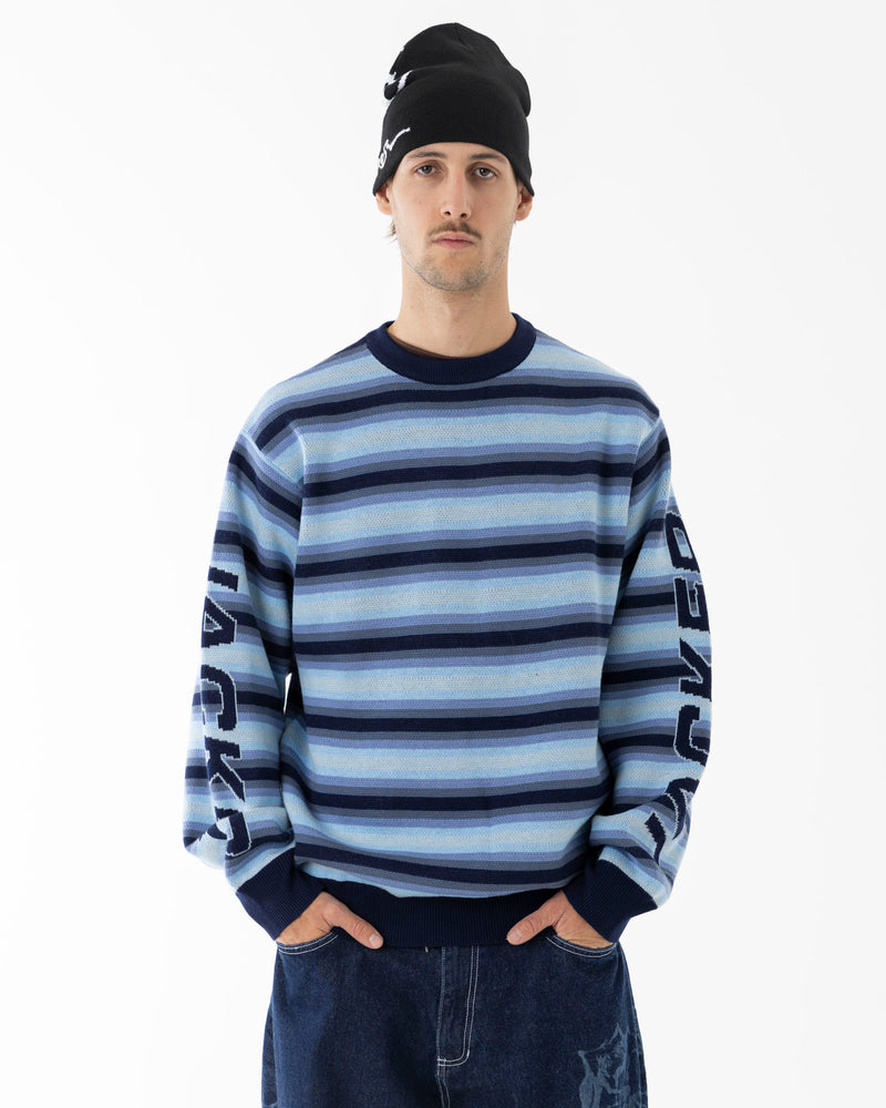 EURO STRIPE KNIT - BLUE