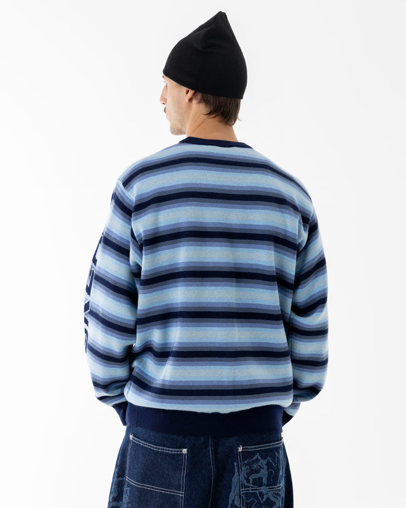 EURO STRIPE KNIT - BLUE