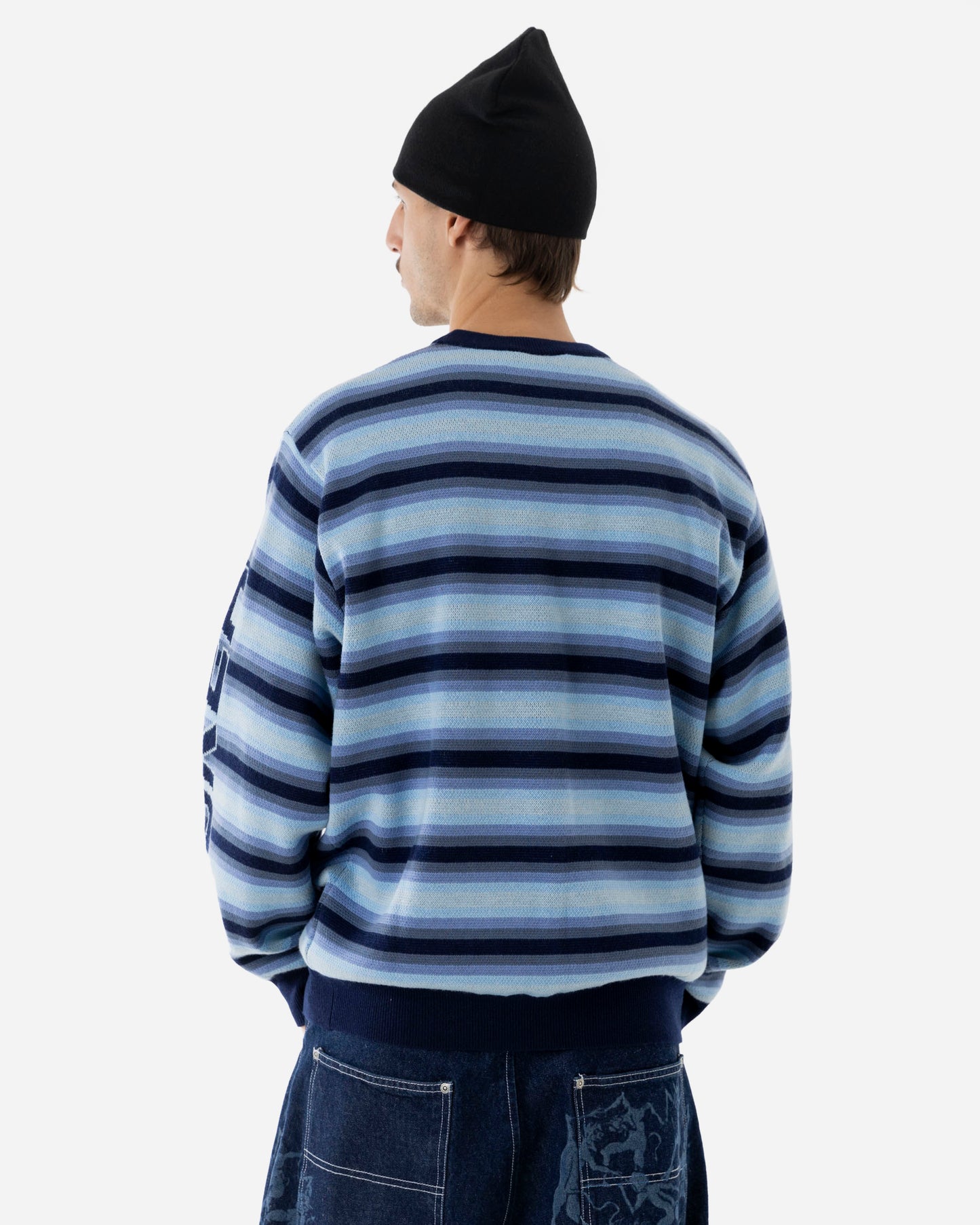 EURO STRIPE KNIT - BLUE