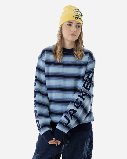 EURO STRIPE KNIT - BLUE