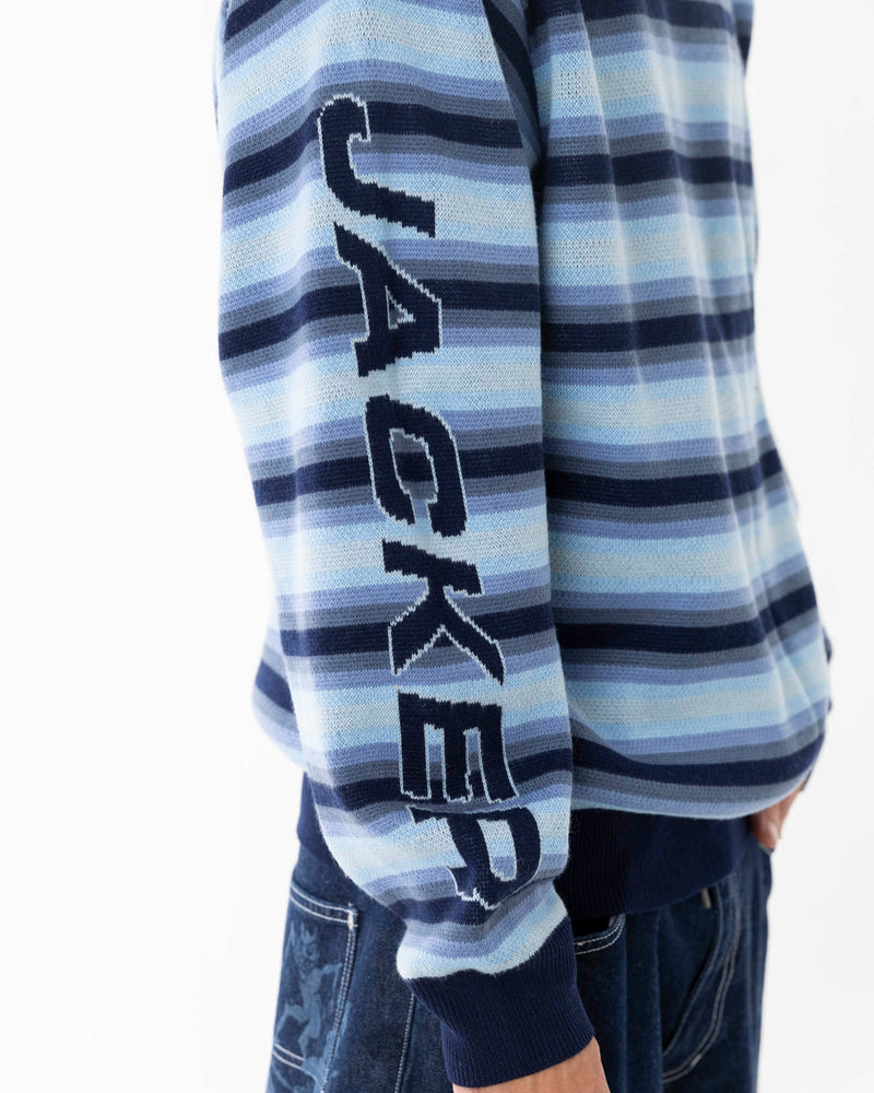 EURO STRIPE KNIT - BLUE