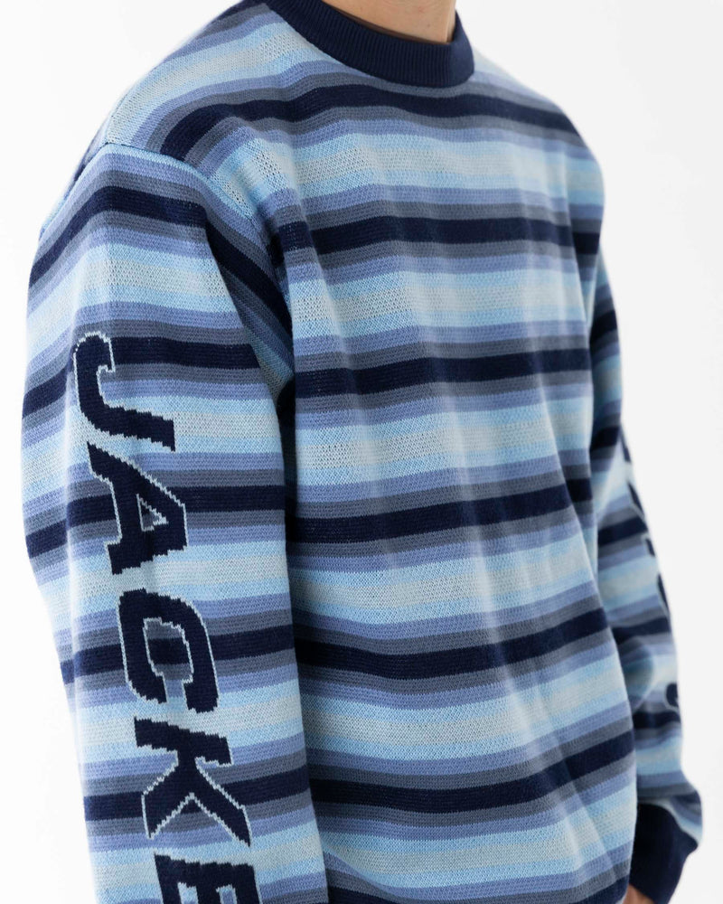 EURO STRIPE KNIT - BLUE