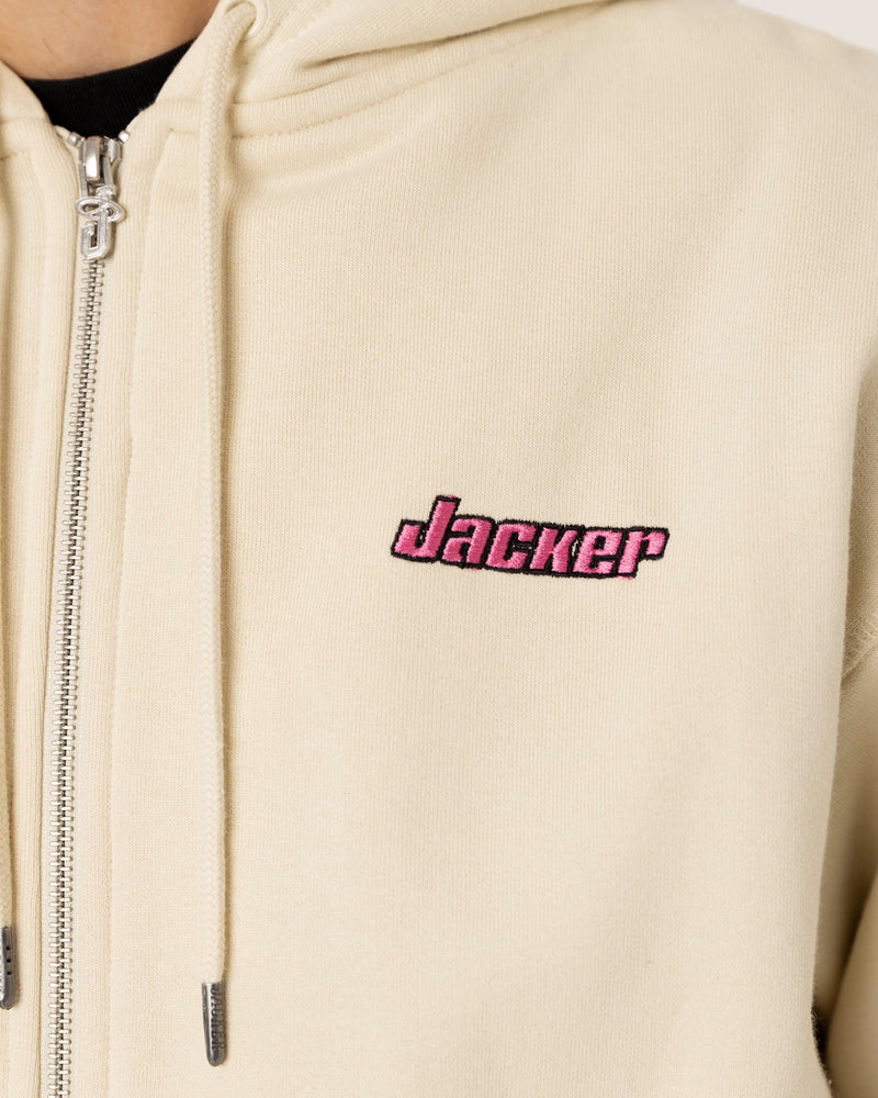 ABSOLEM ZIPPED HOODIE - BEIGE