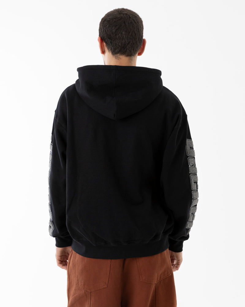 ABSOLEM ZIPPED HOODIE - BLACK