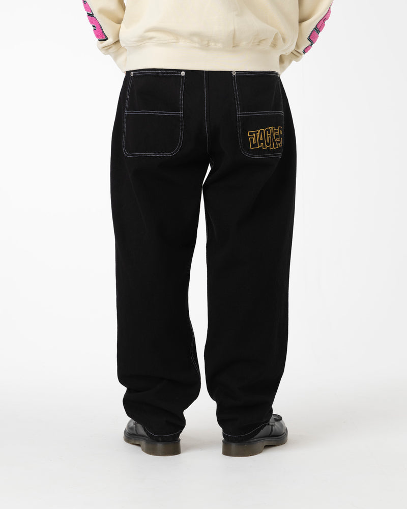 DISTILLERY BAGGY DENIM PANT - BLACK