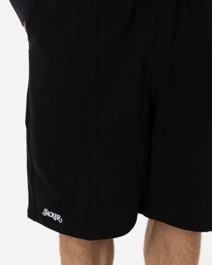 SWEAT 3 STRIPES SHORT - BLACK