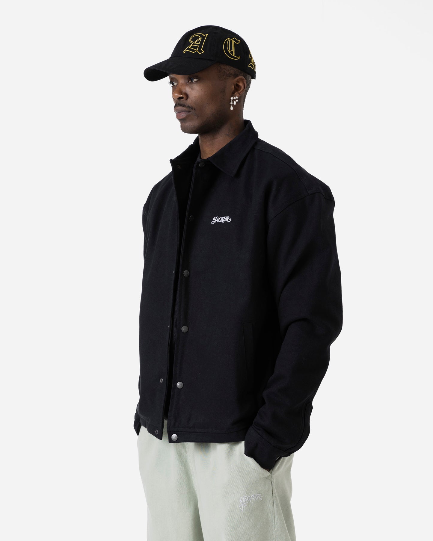 KEYCHAIN COACH JACKET - BLACK