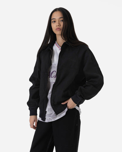 STAMP DIED BOMBER JACKET - BLACK