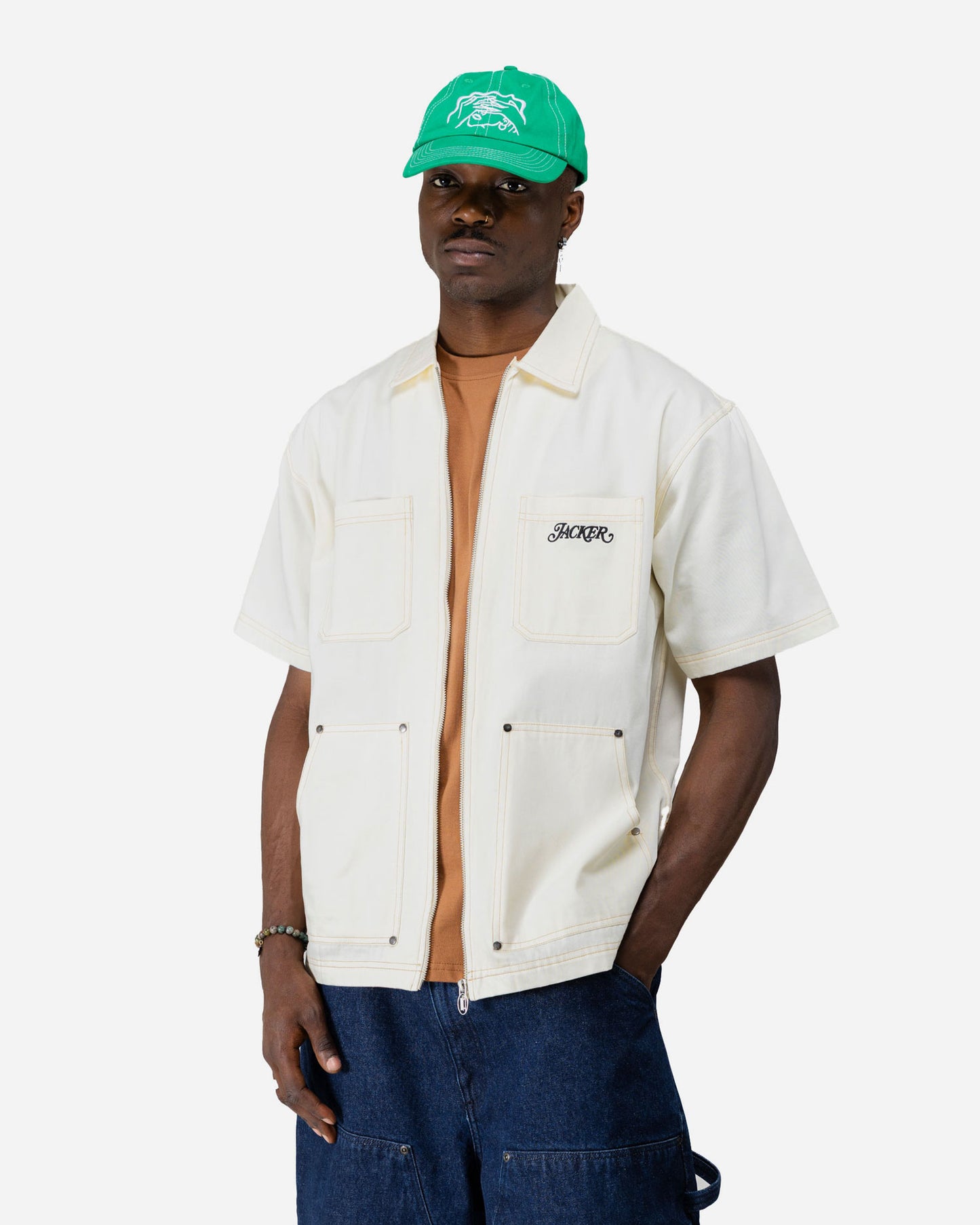 DOUBLE RIBS SHIRT - BEIGE