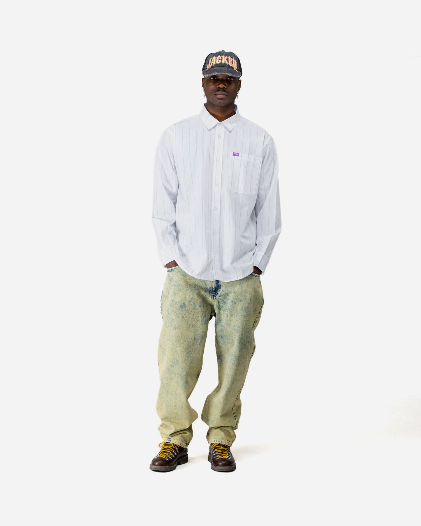 ZENITH STRIPES SHIRT - WHITE