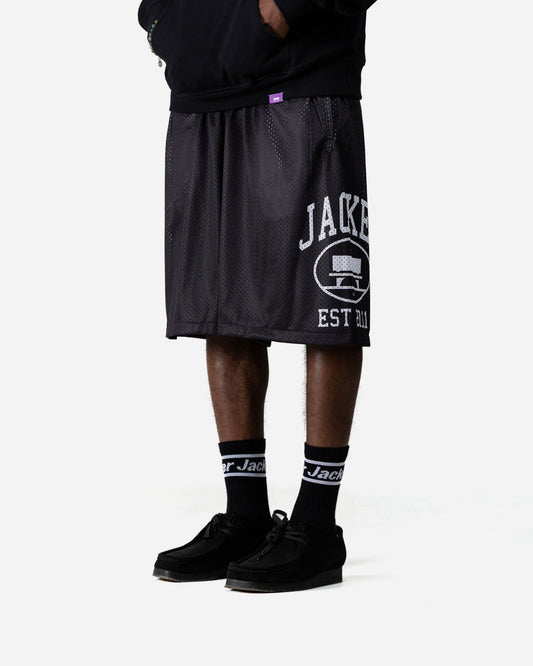 COLLEGE MESH SHORT - BLACK