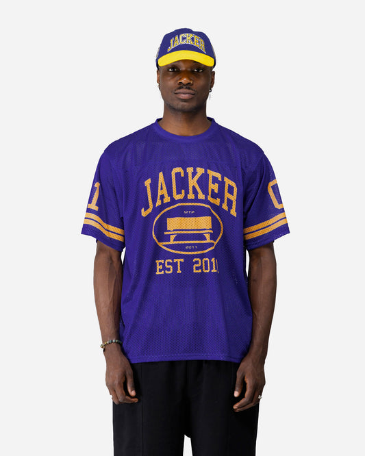 COLLEGE MESH JERSEY - BLUE