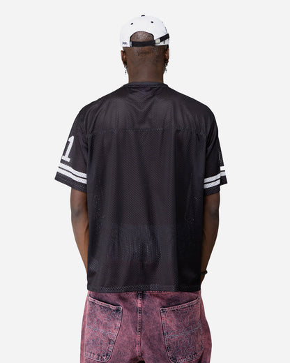 COLLEGE MESH JERSEY - BLACK