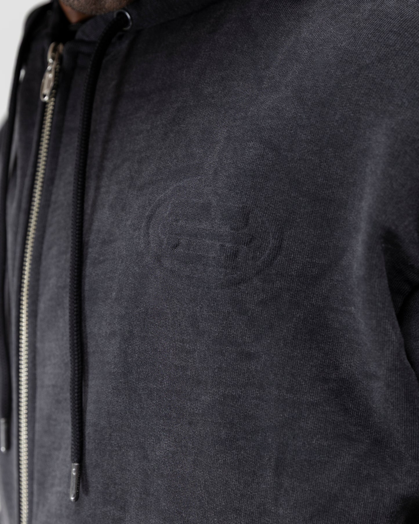 BRISTOL HOODIE ZIP - BLACK