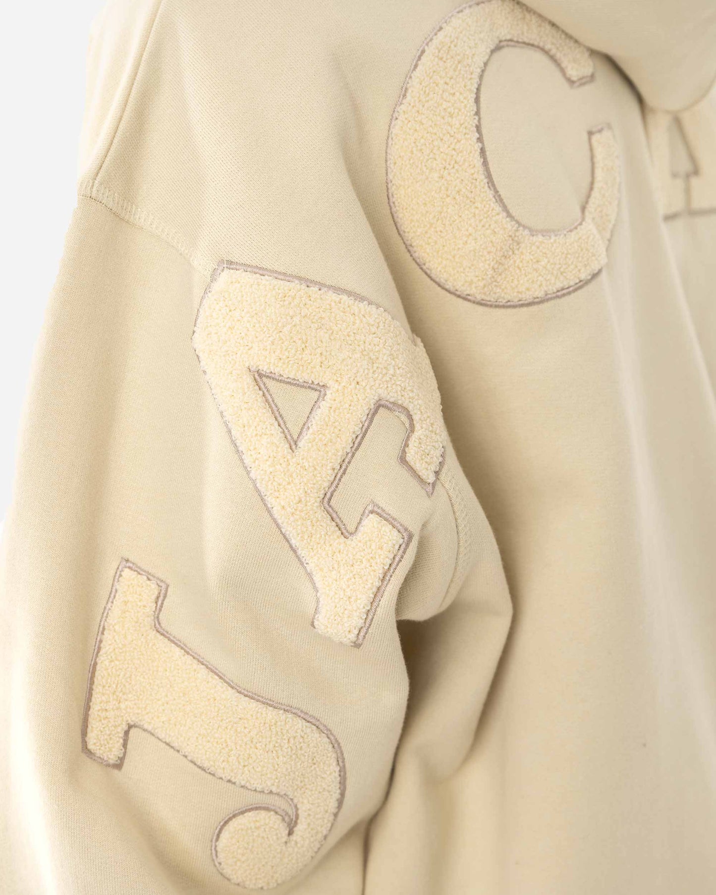 NOTORIOUS ZIPPED HOODIE - BEIGE