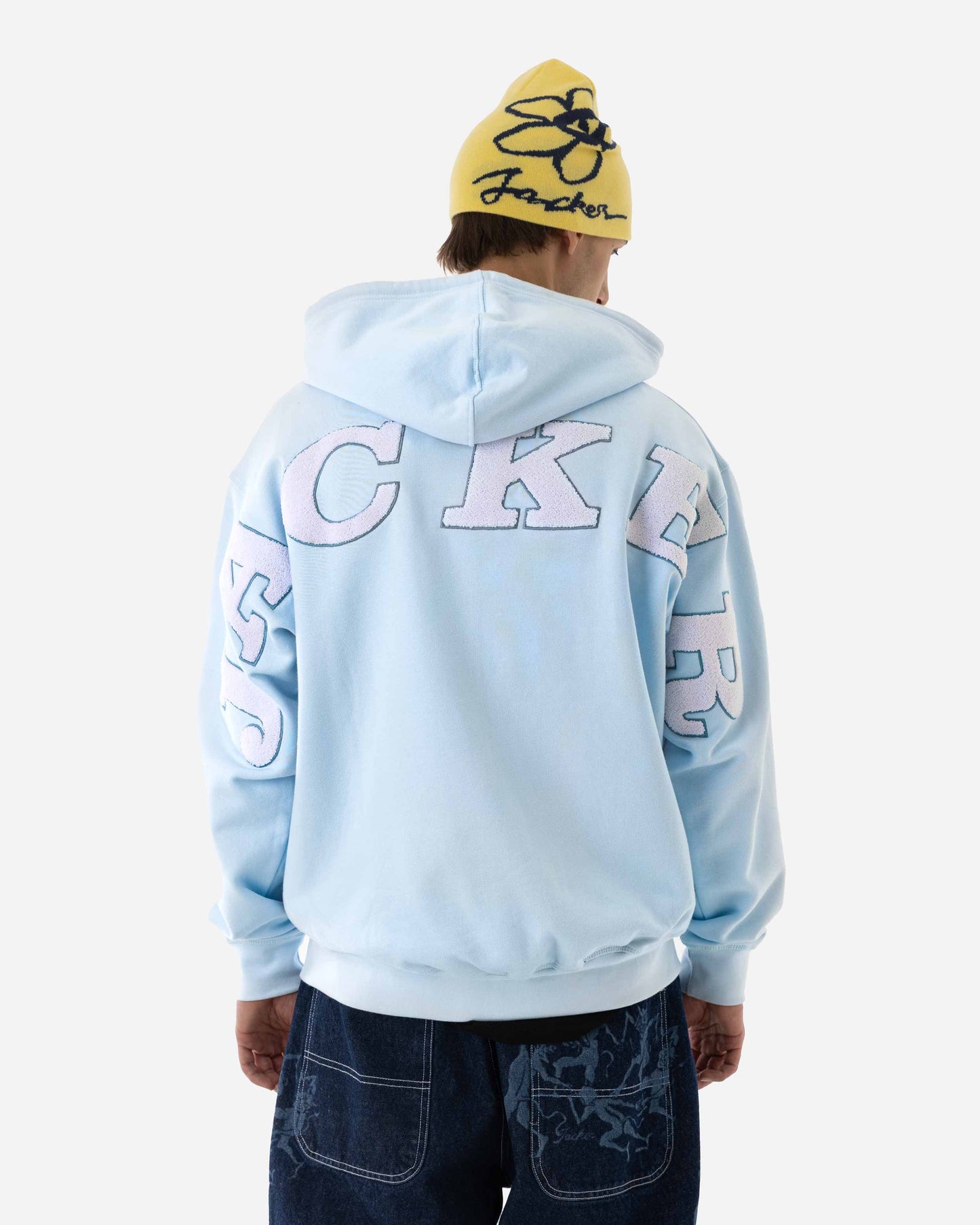 NOTORIOUS ZIPPED HOODIE - BLUE