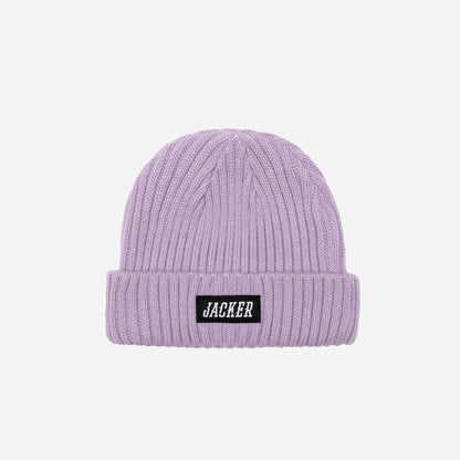 TEAM LOGO SHORT BEANIE - LAVENDER