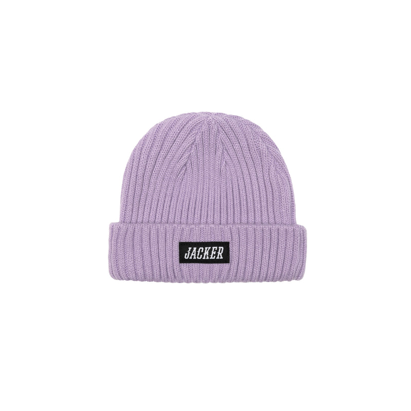 TEAM LOGO SHORT BEANIE - LAVENDER